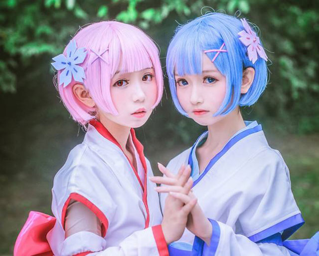 cosplay蕾姆和拉姆